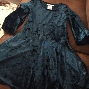 Bonnie Jean Velvet Bell Sleeved Dress